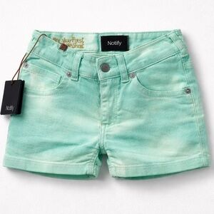 Notify Acid Green Hellabora Short denim size 4 NWT